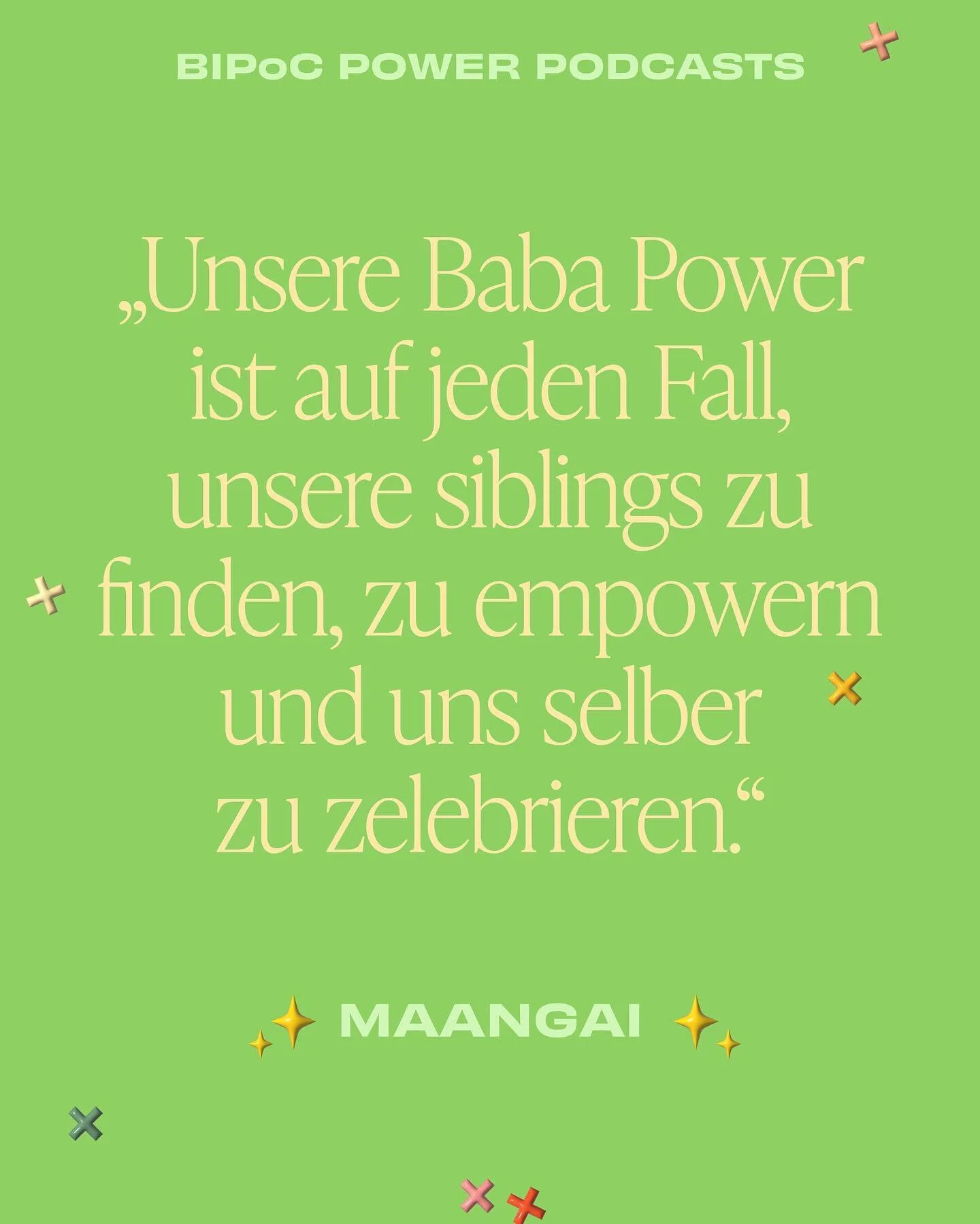 Baba fragt wann ist Mango season? All year bei @maangai_podcast 🥭✨

Niemand macht Herz-emoji so real wie @abilaschan, aber ja genau so m&uuml;ssen wir g&ouml;nnen: uns, unseren Engsten und, die offene Ohren haben, um unsere Lebensrealit&auml;t besse
