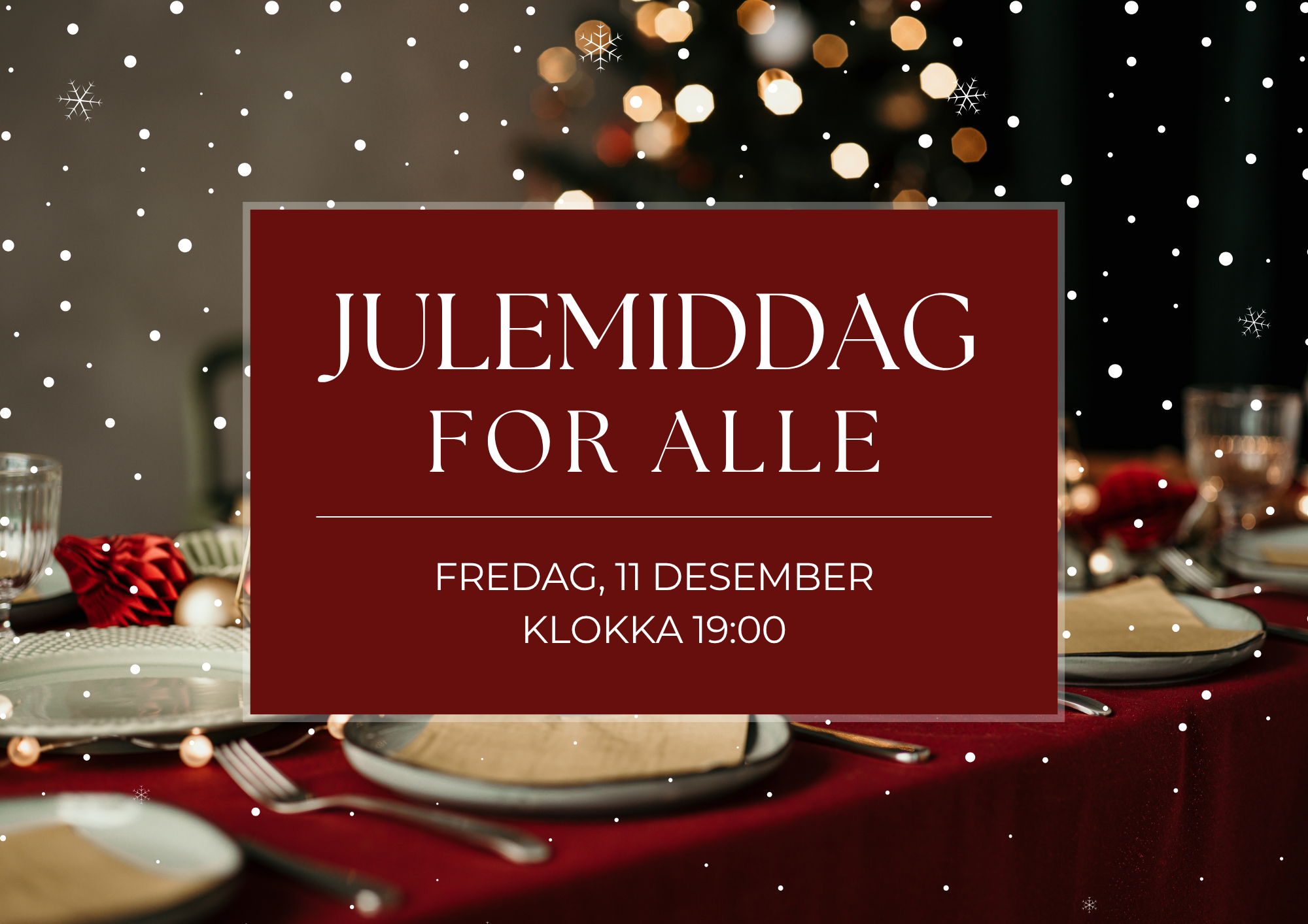 Julemiddag for alle 