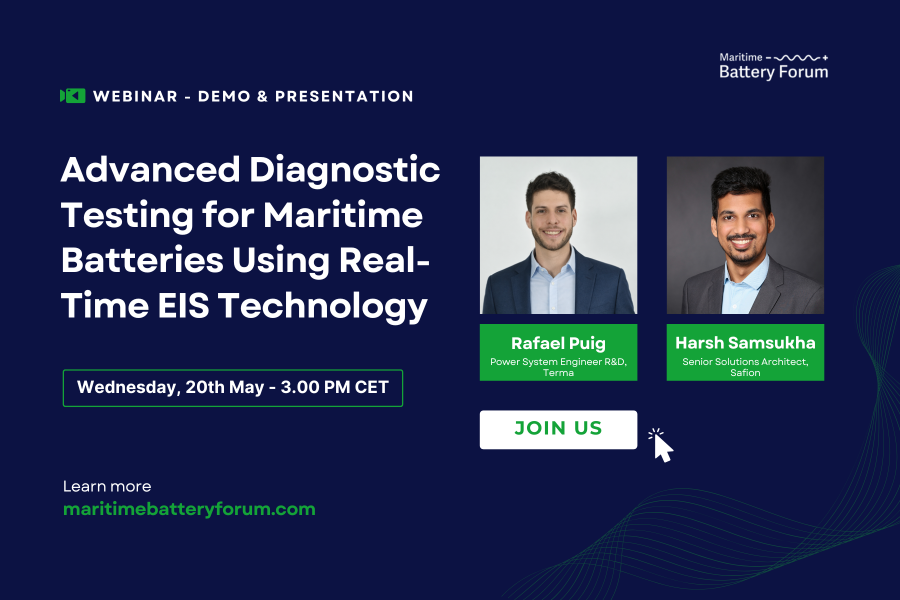 MBF Webinar - Advanced Diagnostic Testing for Maritime Batteries Using Real-Time EIS Technology