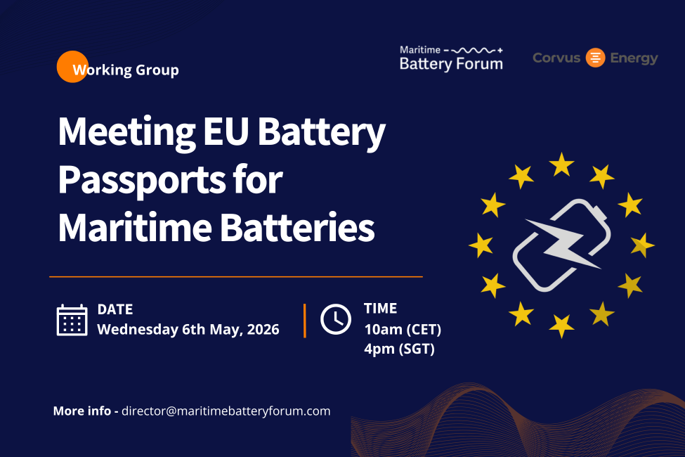 WG meeting Battery Passports for Maritime Batteries
