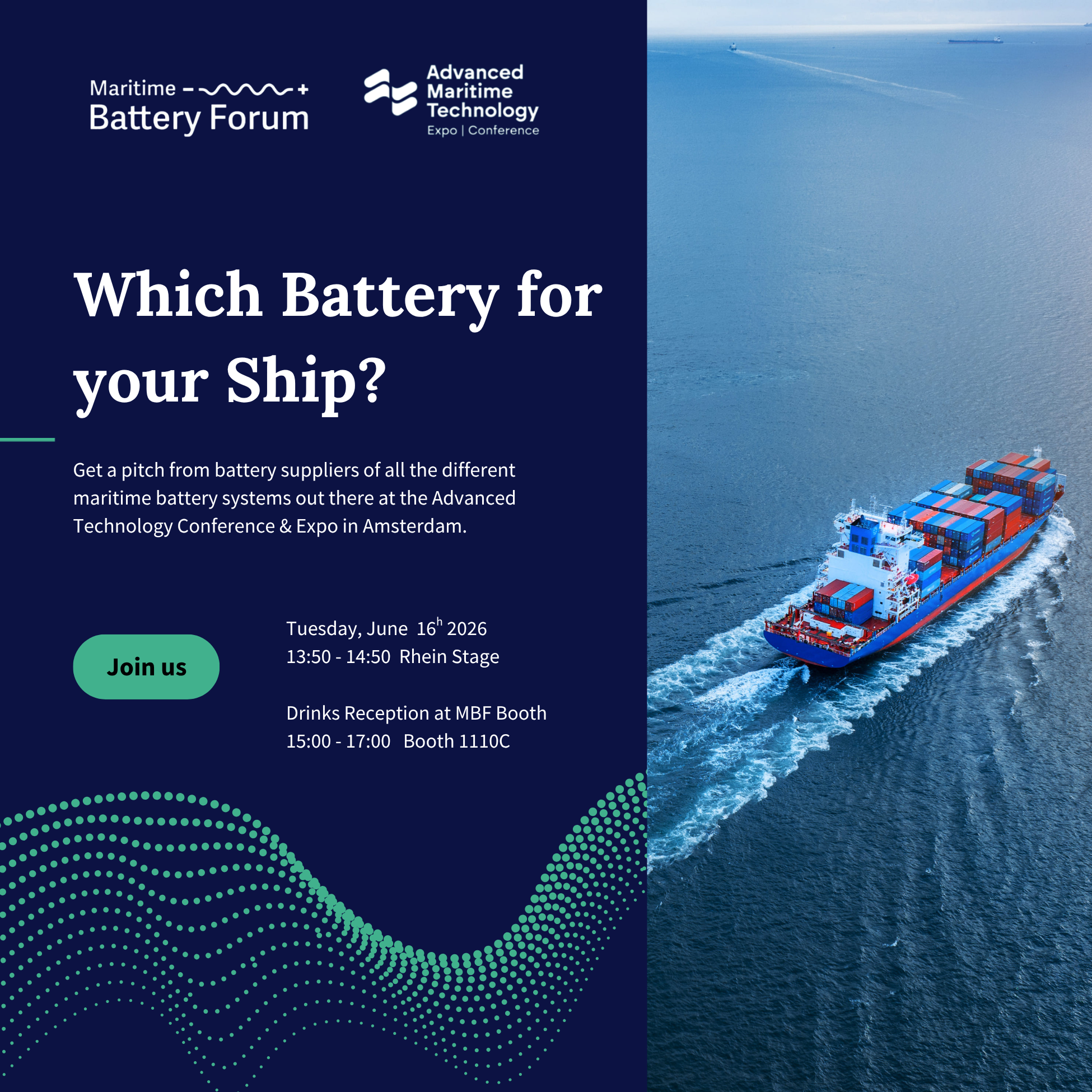 Which Battery for Your Ship at Advanced Technology Conference & Expo 2026