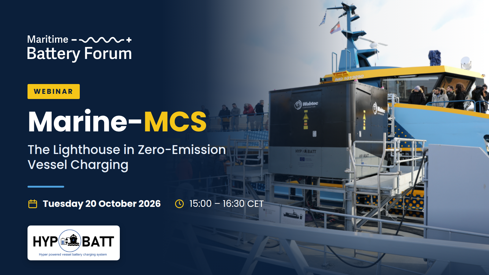 Webinar - Marine-MCS: The Lighthouse in Zero-Emission Vessel Charging