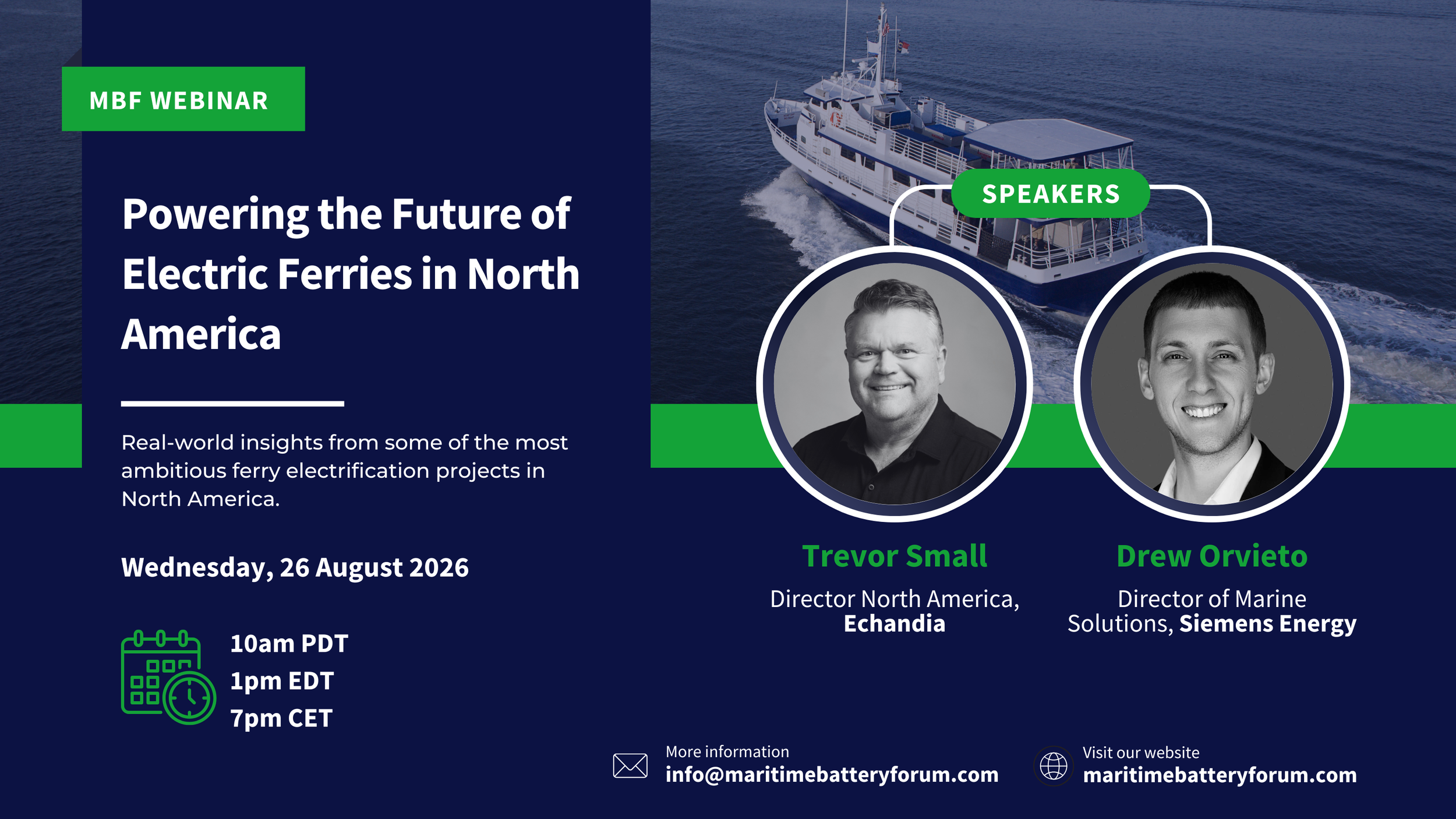 Webinar - Powering the future of Electric Ferries in North America