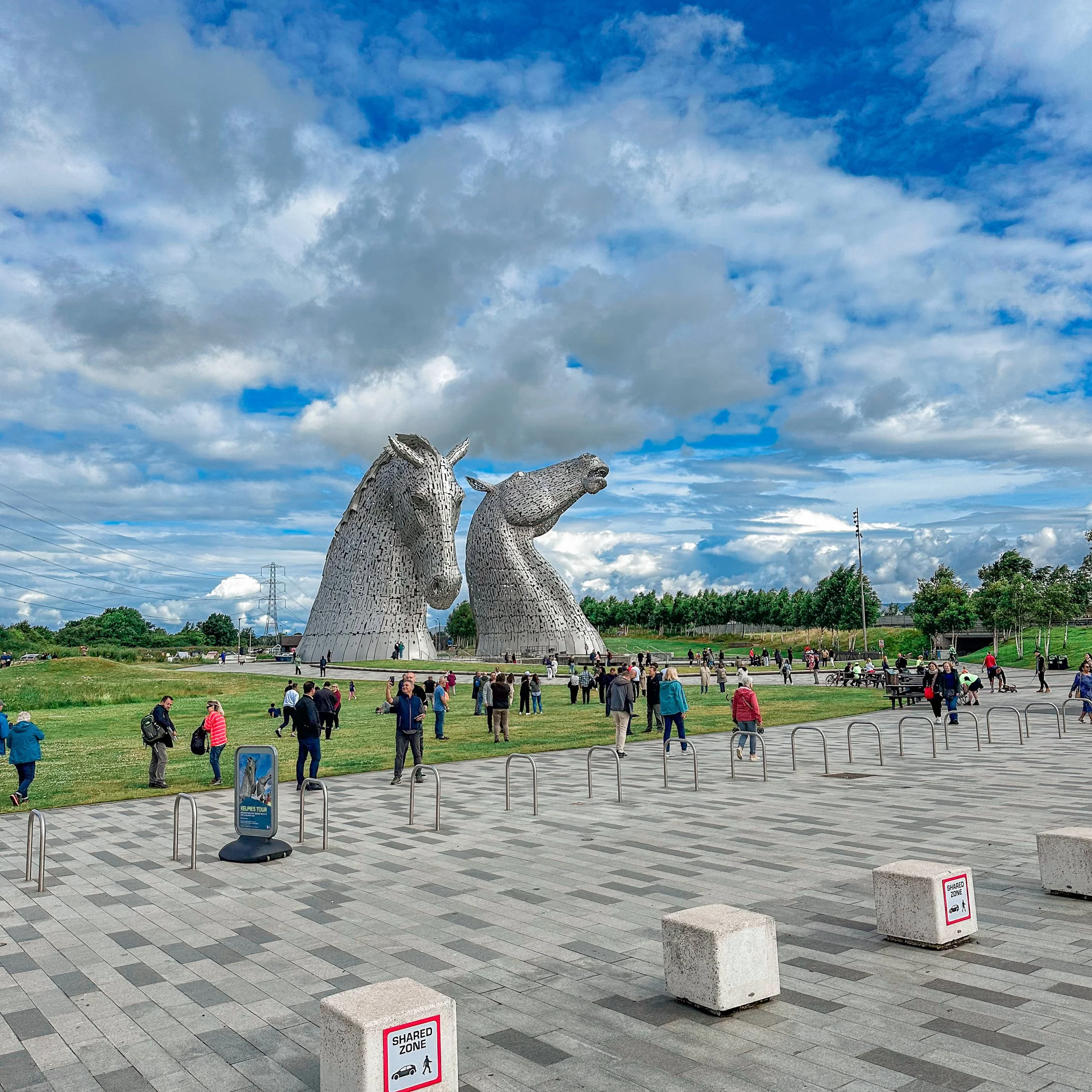 The Kelpies in Falkirk – the world’s largest equine sculptures, featured on our Greenock shore excursion