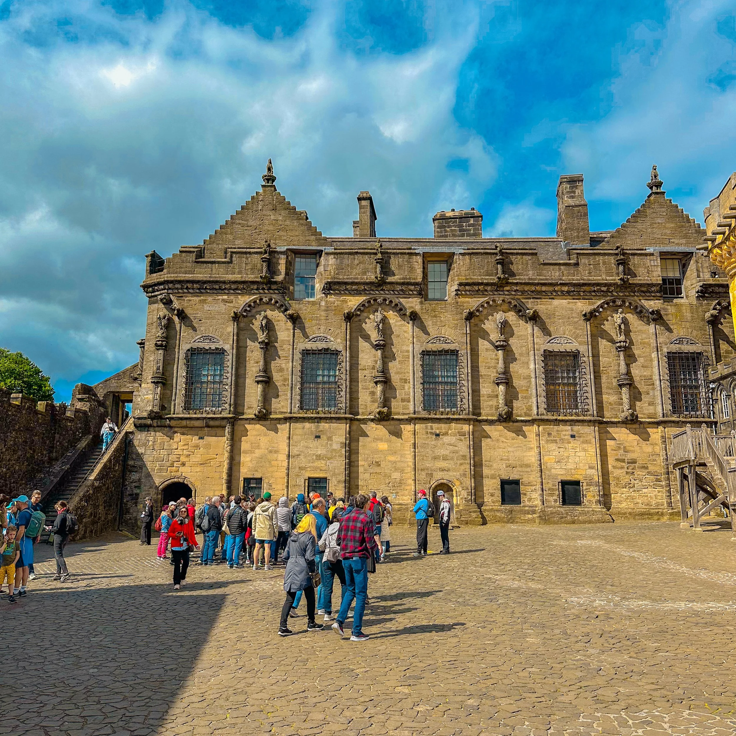 The Royal Palace within Stirling Castle, one of Scotland’s most historic landmarks, included in our Greenock cruise excursion.