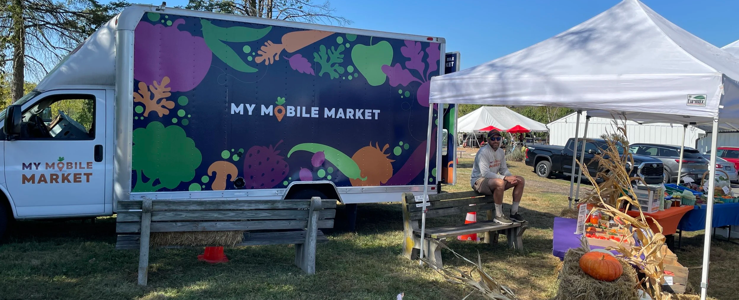 My Mobile Market truck on location at Sunset Hill