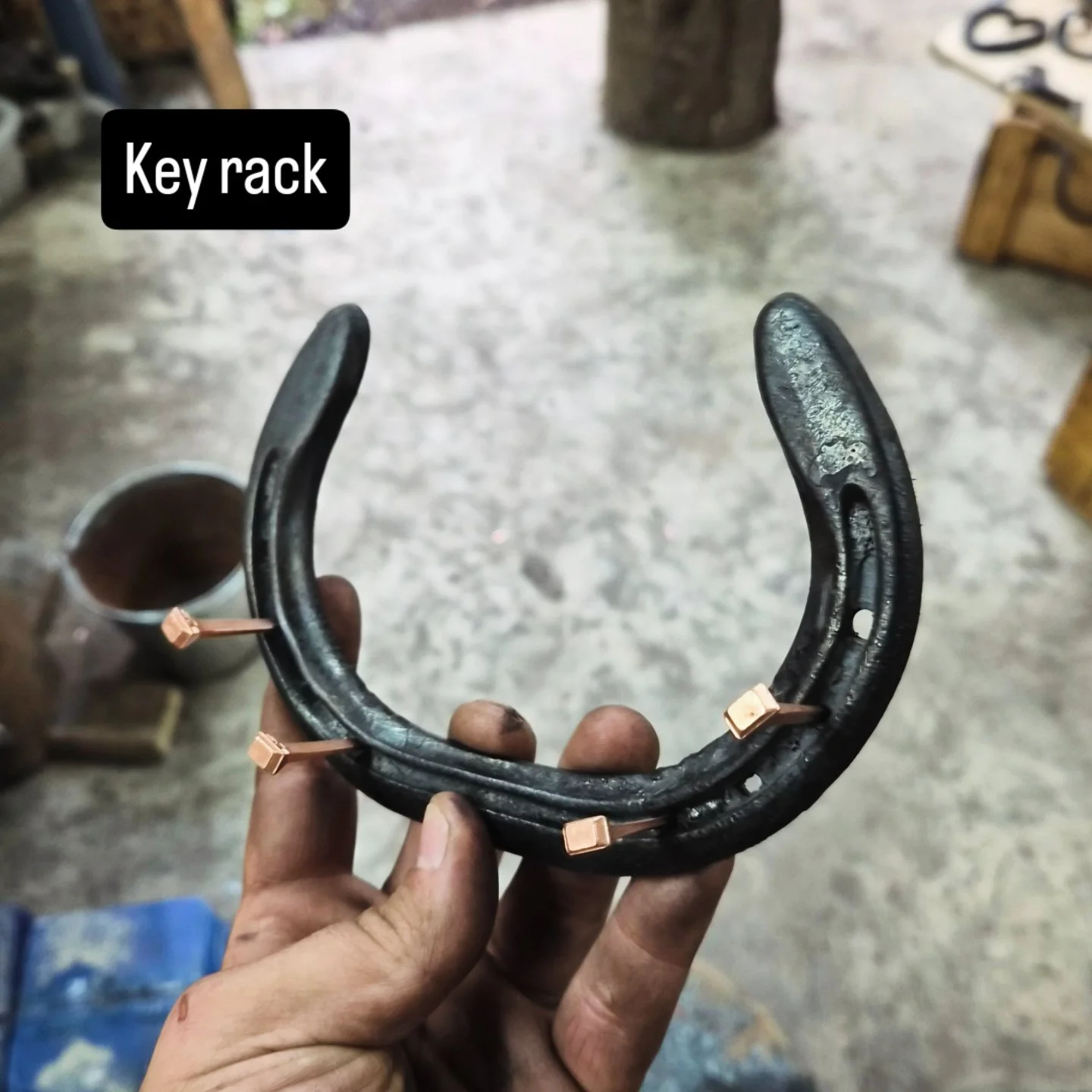 Horseshoe Key Rack