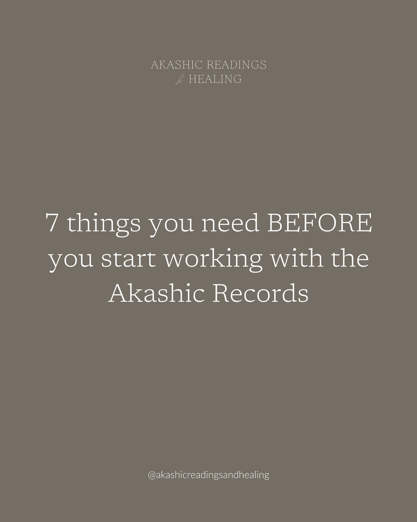 If you are looking to start your journey with the Akashic Records, having these 7 things will definitely help you along the way.

I hope you find them helpful 😊

#akashicrecords #akashicrecords #akashicos