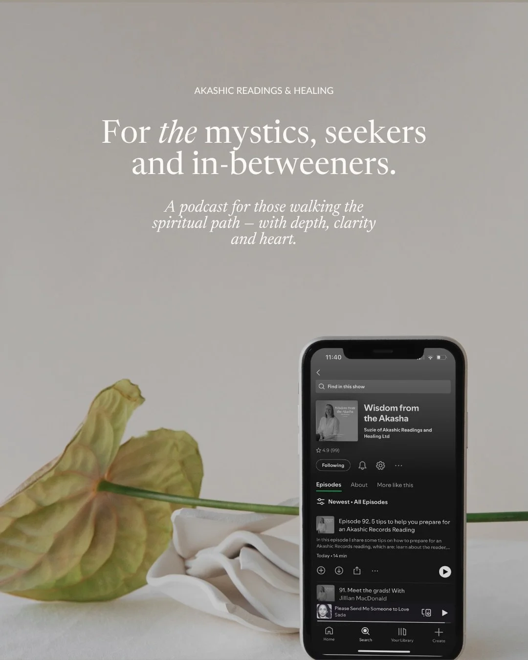 A quiet corner for mystics, seekers and soul-led humans.

Making the podcast is one of my favourite things to do-and there are some great episodes coming up over the holiday season! 

Wisdom from the Akasha is a grounded, esoteric podcast that weaves