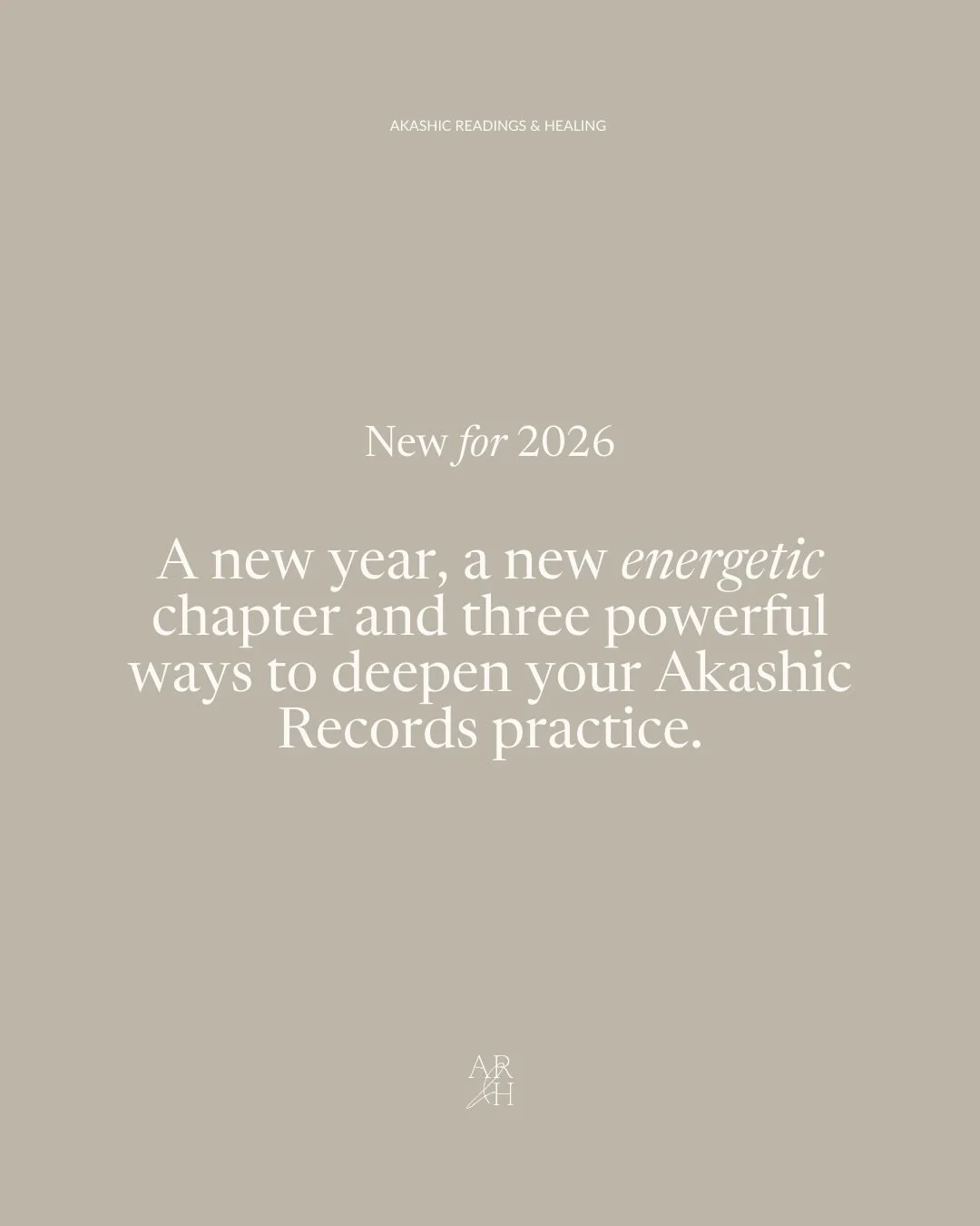 ✨ New for 2026 ✨

A new chapter is opening and three brand-new Akashic classes are arriving next year to help you deepen, expand, and step into true spiritual sovereignty.

In 2026 you&rsquo;ll see:

&bull; Witch Wounding Clearing: heal persecution i