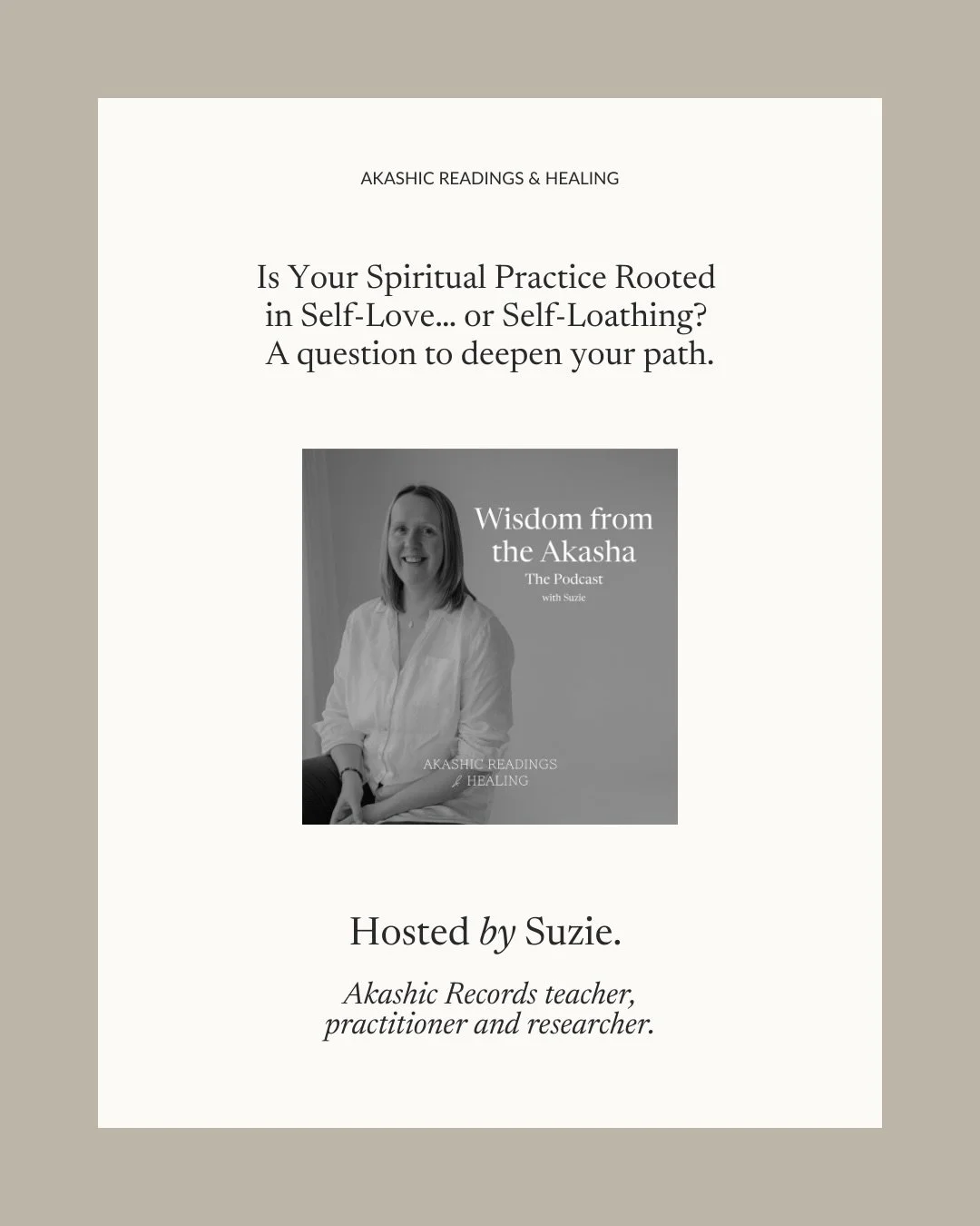 A question to sit with today: Is your spiritual practice rooted in self-love&hellip; or self-loathing?

Be gentle with yourself, choose love over punishment and let your practice support your human experience, not disconnect you from it.

#selfreflec