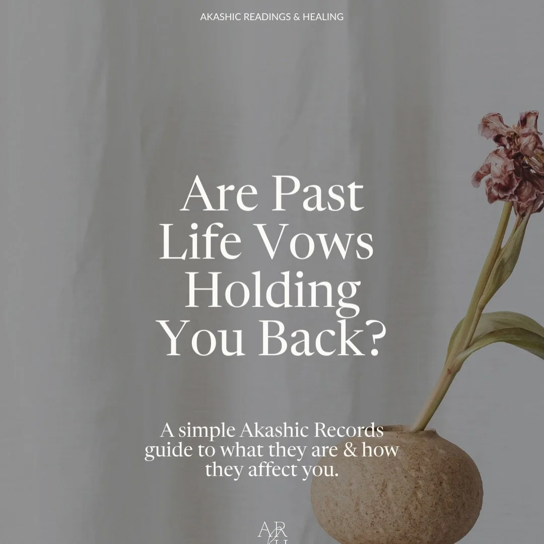 Have you ever felt blocked in an area of your life but nothing in your current lifetime fully explains why?

In the Akashic Records, this often points to past life vows, energetic promises made in another incarnation that your soul is still honouring