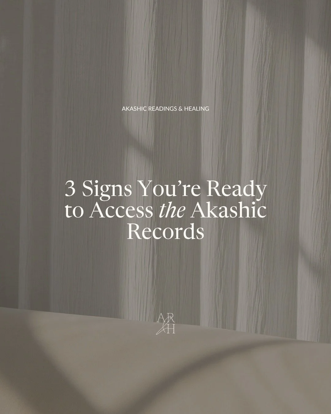 If you have been feeling drawn to the Akashic Records, that pull is usually there for a reason.

Often, people think they need a big spiritual experience before they are &ldquo;ready&rdquo; to begin. But readiness can look much simpler than that.

It
