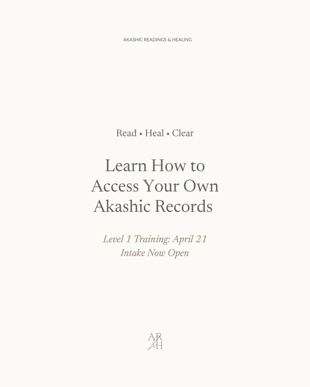 If you have been feeling the pull to go deeper with the Akashic Records, this training is a beautiful place to begin.

Level 1 is a foundational Akashic Records training for those who want to learn how to access their own Records in a grounded, suppo