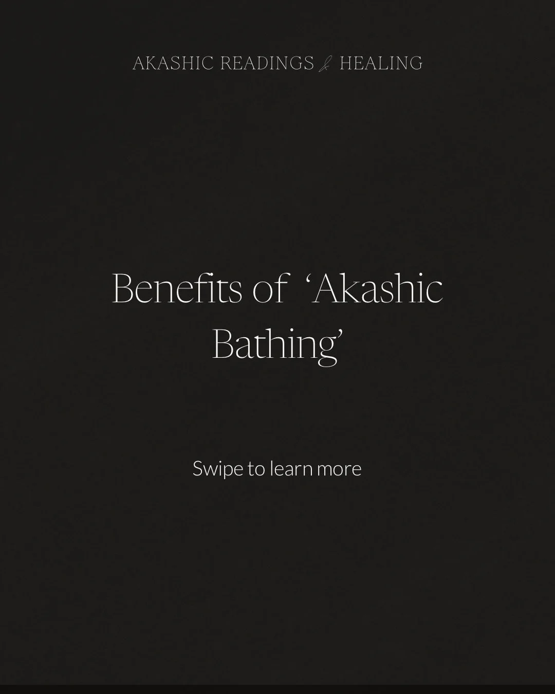 I used to call this practice &lsquo;resting in the records&rsquo; until a current student of mine called it Akashic Bathing and I a much prefer that name!

When you do this practice you want to:

1. Pick a place you want to Akashic Bathe
2. Set the i
