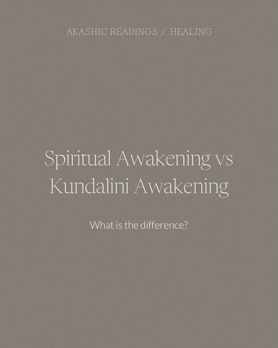 Spiritual awakening and Kundalini awakening are often spoken about as though they are the same thing, but they are different experiences.

A spiritual awakening can open a new level of awareness. You may begin questioning old beliefs, feeling more se