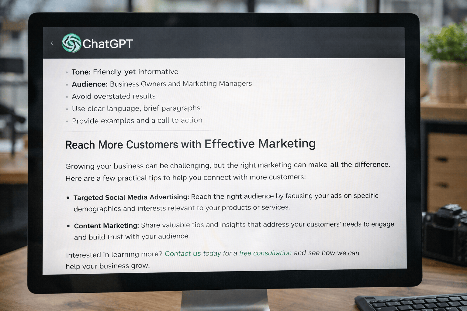 ChatGPT showing guardrails