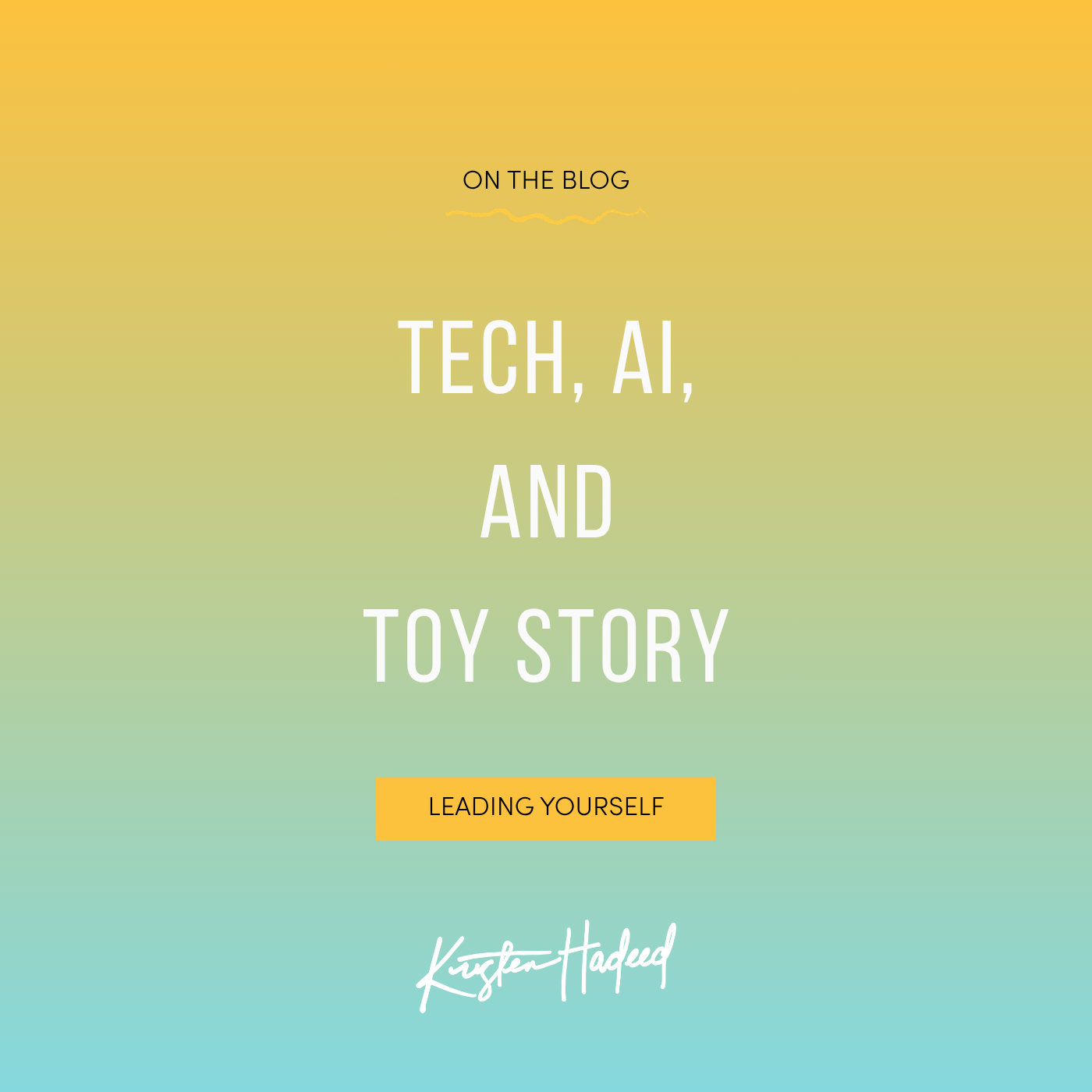 Tech, AI, and Toy Story
