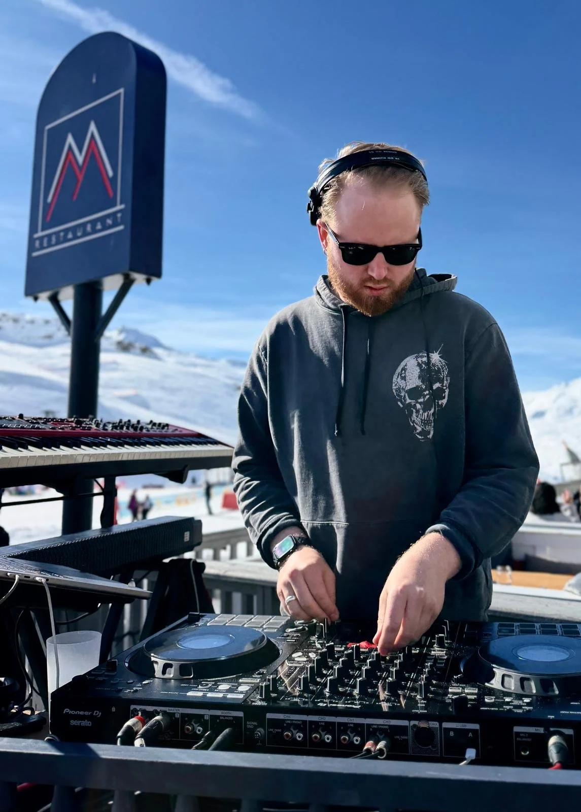 DJing in Val Thorens, French Alps