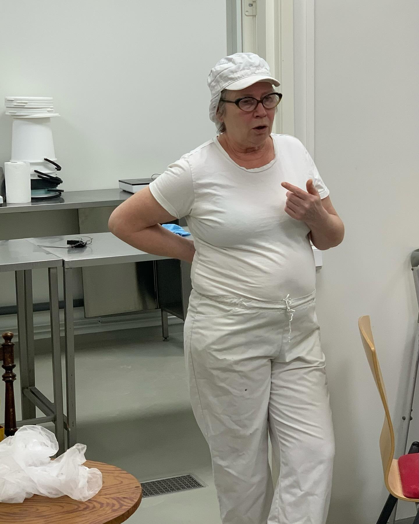 Terveisi&auml; Juustokurssilta 8.2.25 opettajana oli Kaisa Raitama Hindsbyn Juustomeijerist&auml;. Teimme jugurttia, keip&auml;juustoa ja Camembert-valkohomejuustoa ja maistelimme juustolan pitk&auml;&auml;n kypsytettyj&auml; juustoja. Herkkusuille t