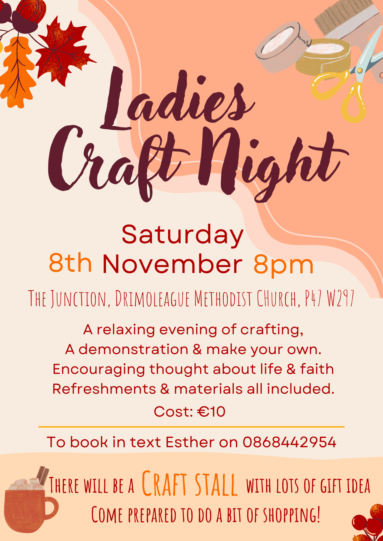 8th novemeber ladies craft night 2025.png
