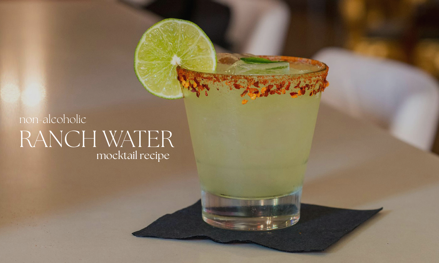 mocktail recipes  non alcoholic ranch water recipe
