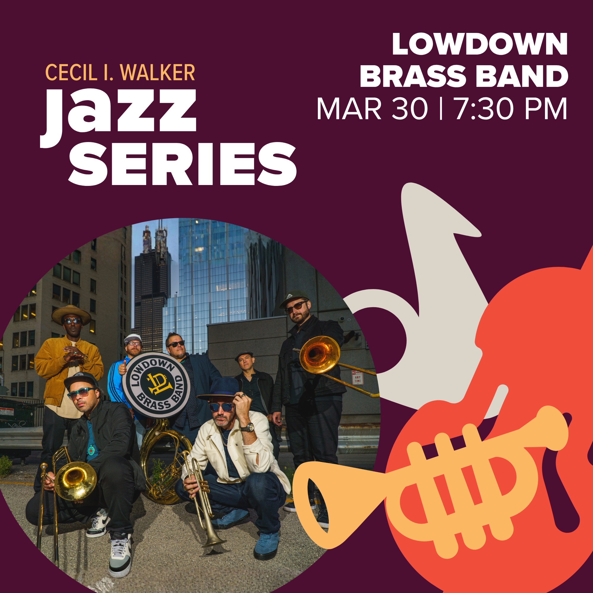 LowDown Brass Band | Cecil I. Walker Jazz Series 