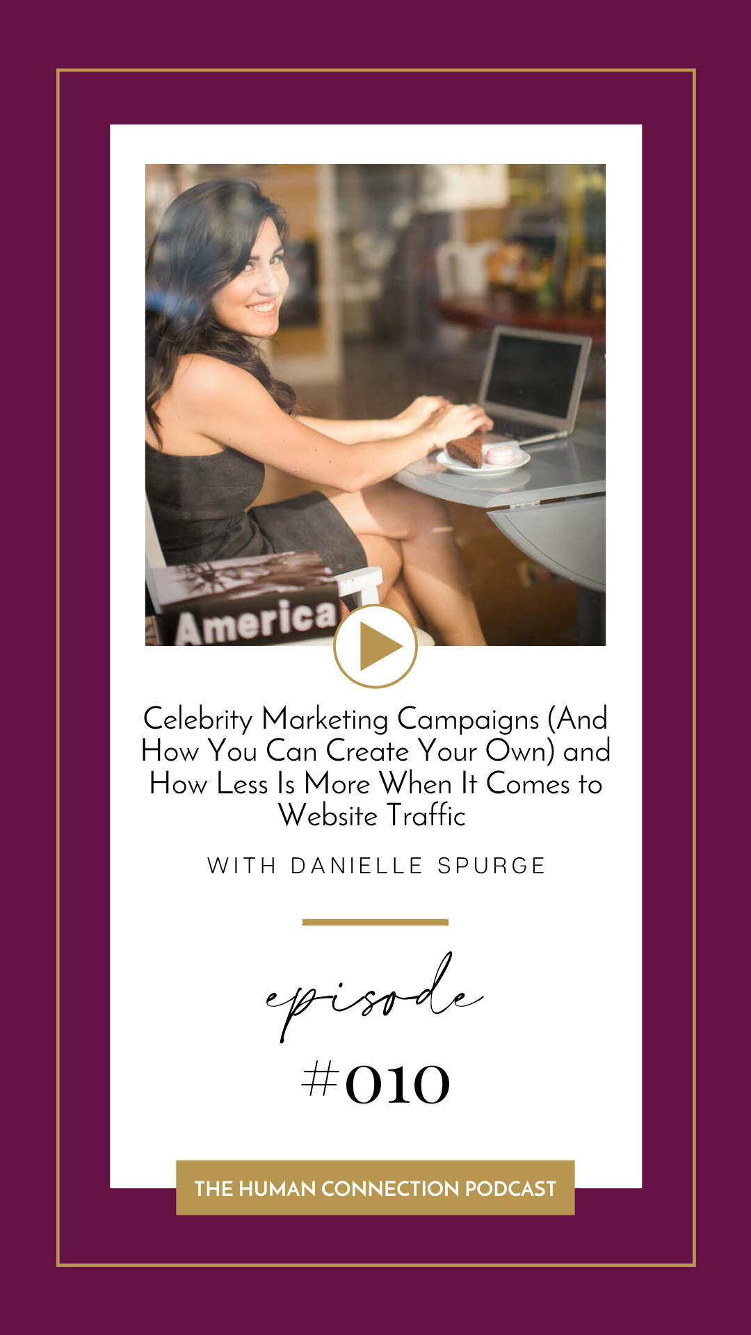 Danielle Spurge on celebrity marketing campaigns (and how you can create your own) and less is more when it comes to website traffic
