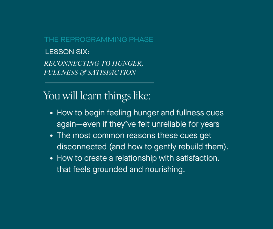 REPROGRAMMING PHASE | LESSON SIX