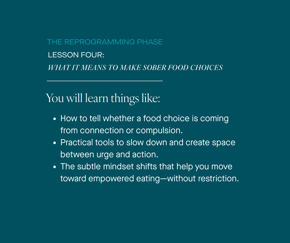 REPROGRAMMING PHASE | LESSON FOUR