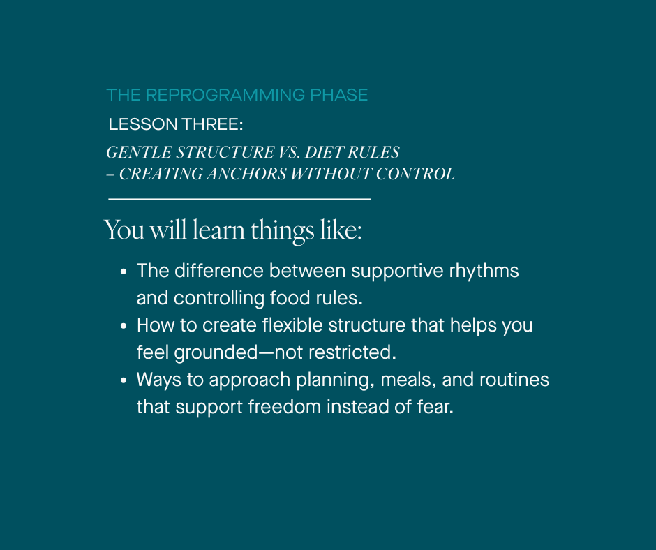 REPROGRAMMING PHASE | LESSON THREE