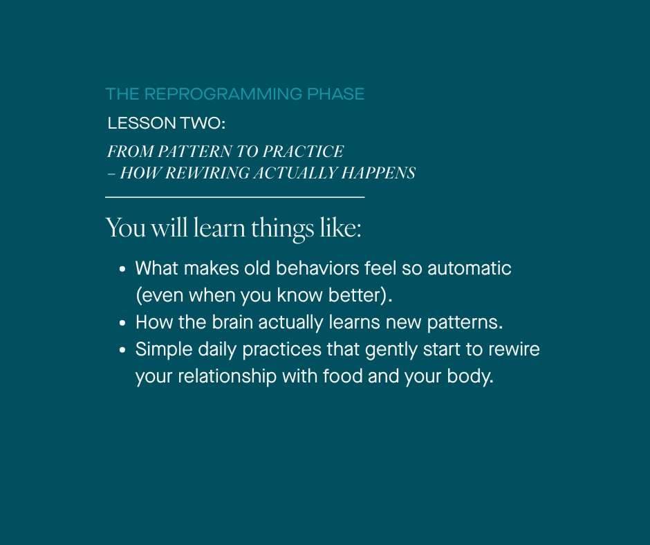 REPROGRAMMING PHASE | LESSON TWO