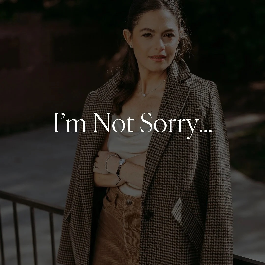 There&rsquo;s a trend going around and I actually love the honesty of it. We&rsquo;re so conditioned to apologize for wanting more, for having standards, for changing, for not staying small. 

So if this one feels a little bold, alittle unapologetic,