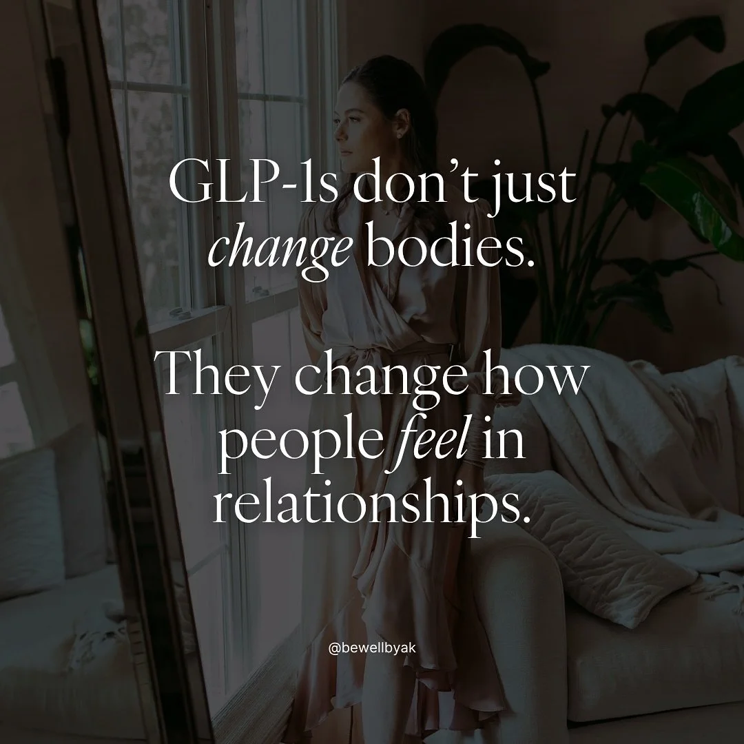 GLP-1s don&rsquo;t just change appetite. They change how people feel in their bodies and in their relationships ( and it&rsquo;s not always good). 

Some people look confident on the outside, but feel scared or unsure on the inside.

Some feel less d