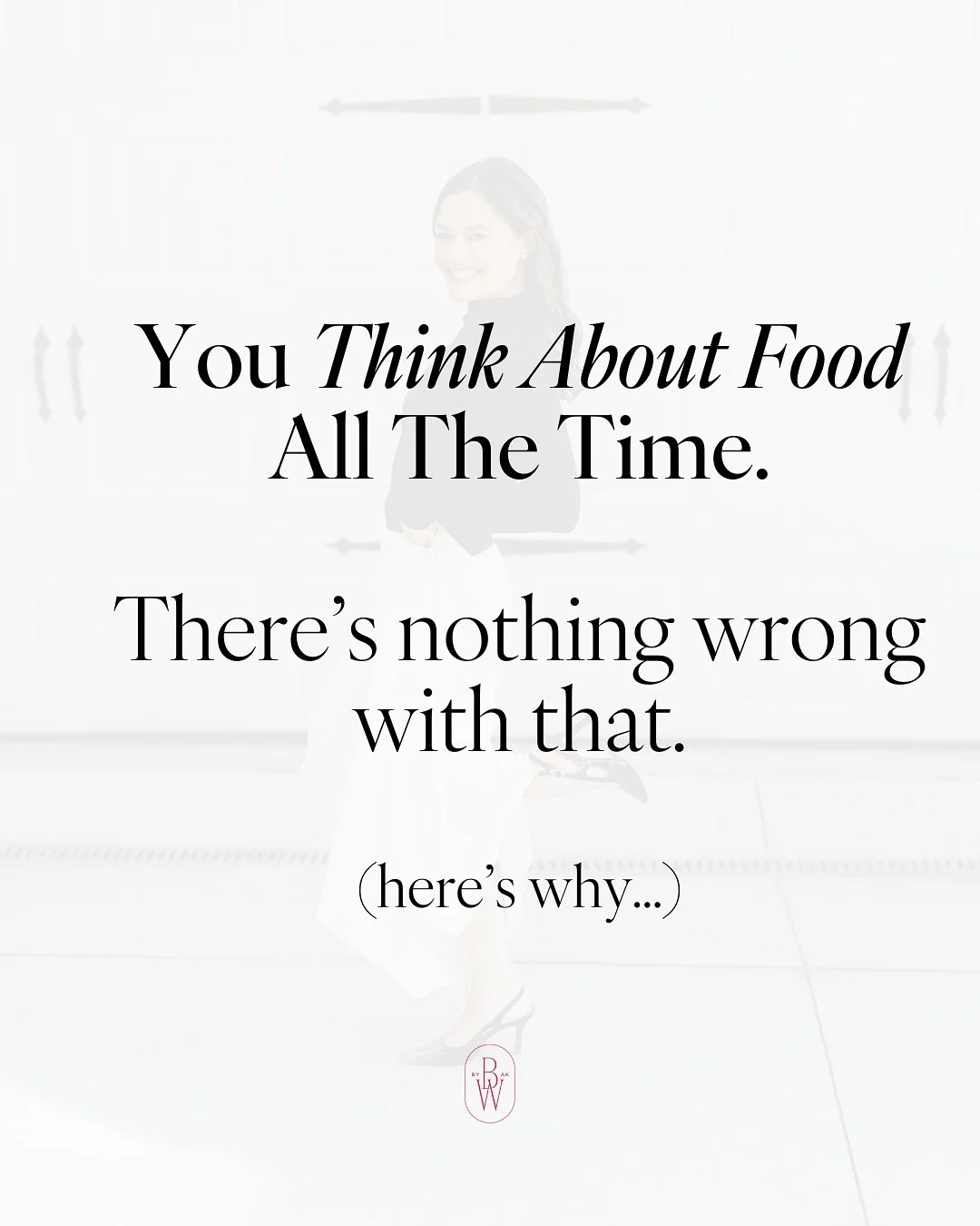Thinking about food doesn&rsquo;t mean you&rsquo;re out of control, it means you&rsquo;re human.
 But if you&rsquo;ve spent years dieting or policing your appetite, even a simple food thought can feel like you&rsquo;re one second from going over the 