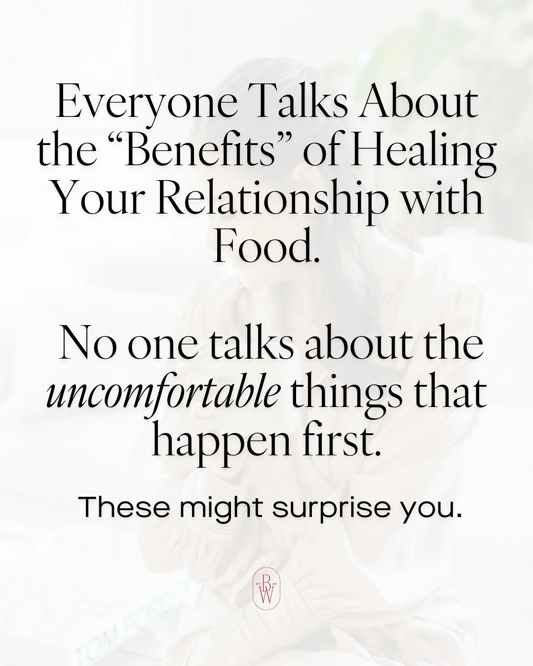 You&rsquo;re not failing - you&rsquo;re evolving. 
And the uncomfortable feelings you&rsquo;re having are proof you&rsquo;re FINALLY healing the real root of your  food and eating patterns👏🏻

I created a powerful step-by-step process to show you ex