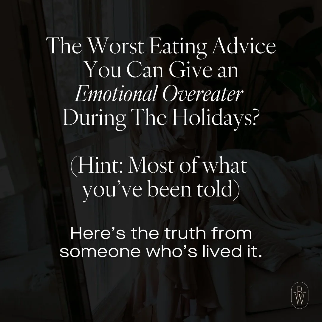 Nobody warns you that the hardest part of the holidays isn&rsquo;t the food - it&rsquo;s the people and the pressure that pull you out of yourself before you even sit down.

And if you&rsquo;re an emotional overeater, you know exactly what I mean.

I