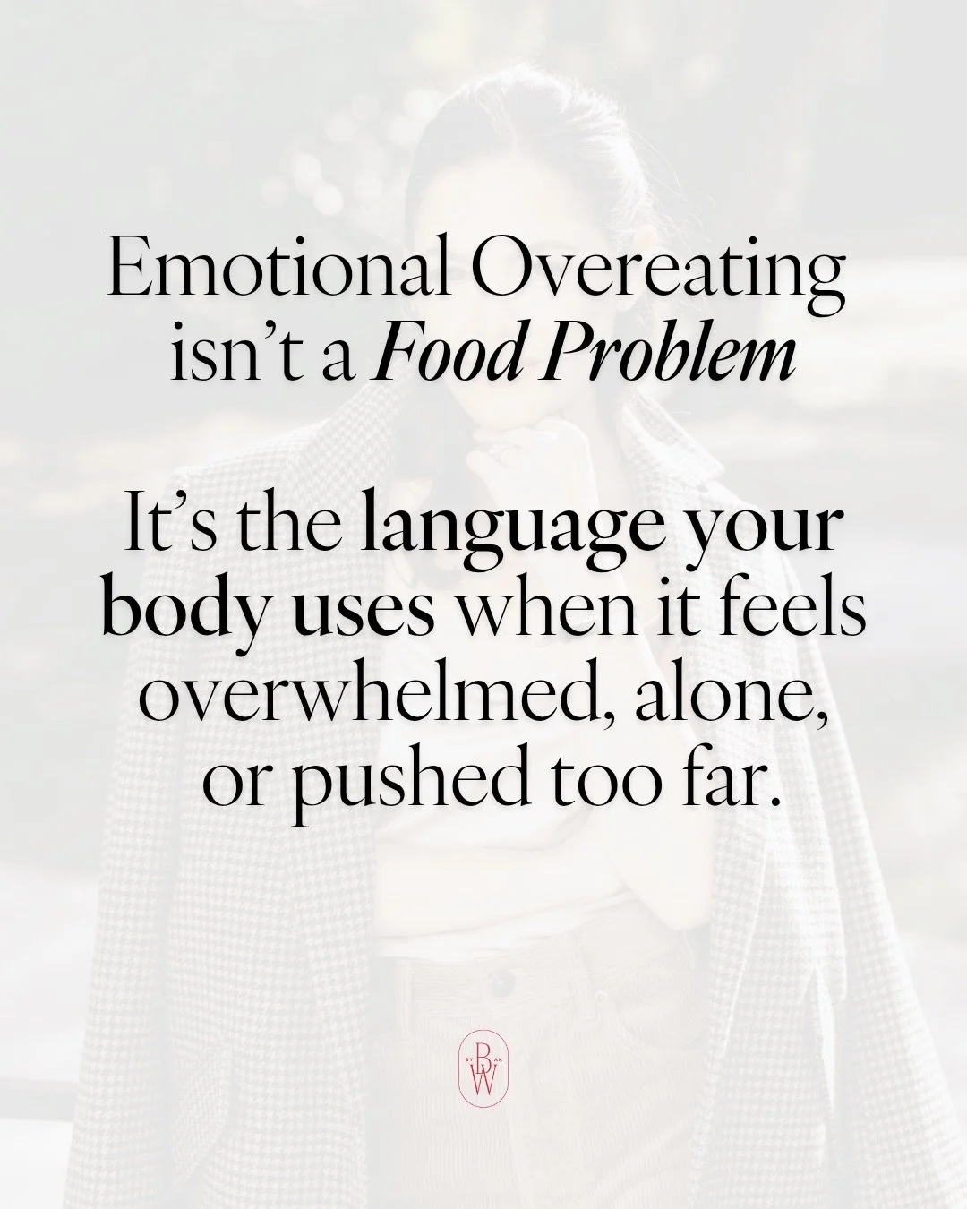 Emotional overeating is a language. It&rsquo;s your task to decipher what it&rsquo;s saying to you. Once you do, you&rsquo;ll be free ⛓️&zwj;💥