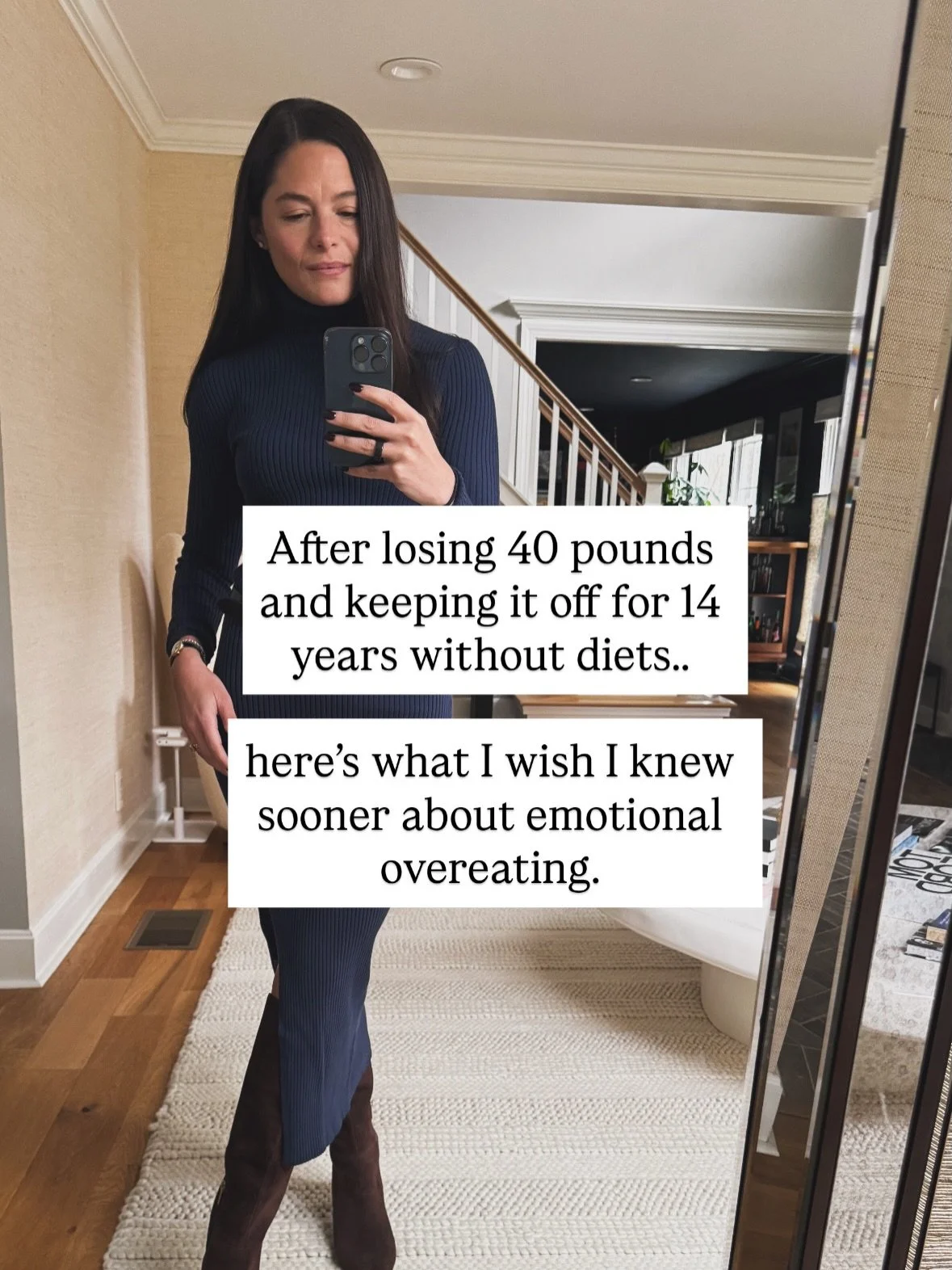 I trained myself to stop giving into my impulses to emotionally overeat 15 years go. Since then I sustained a 40 pound weight loss after years of swinging between a size 10 and a size 2. Here&rsquo;s what I wish I knew sooner:

👉🏻 you can eat pizza
