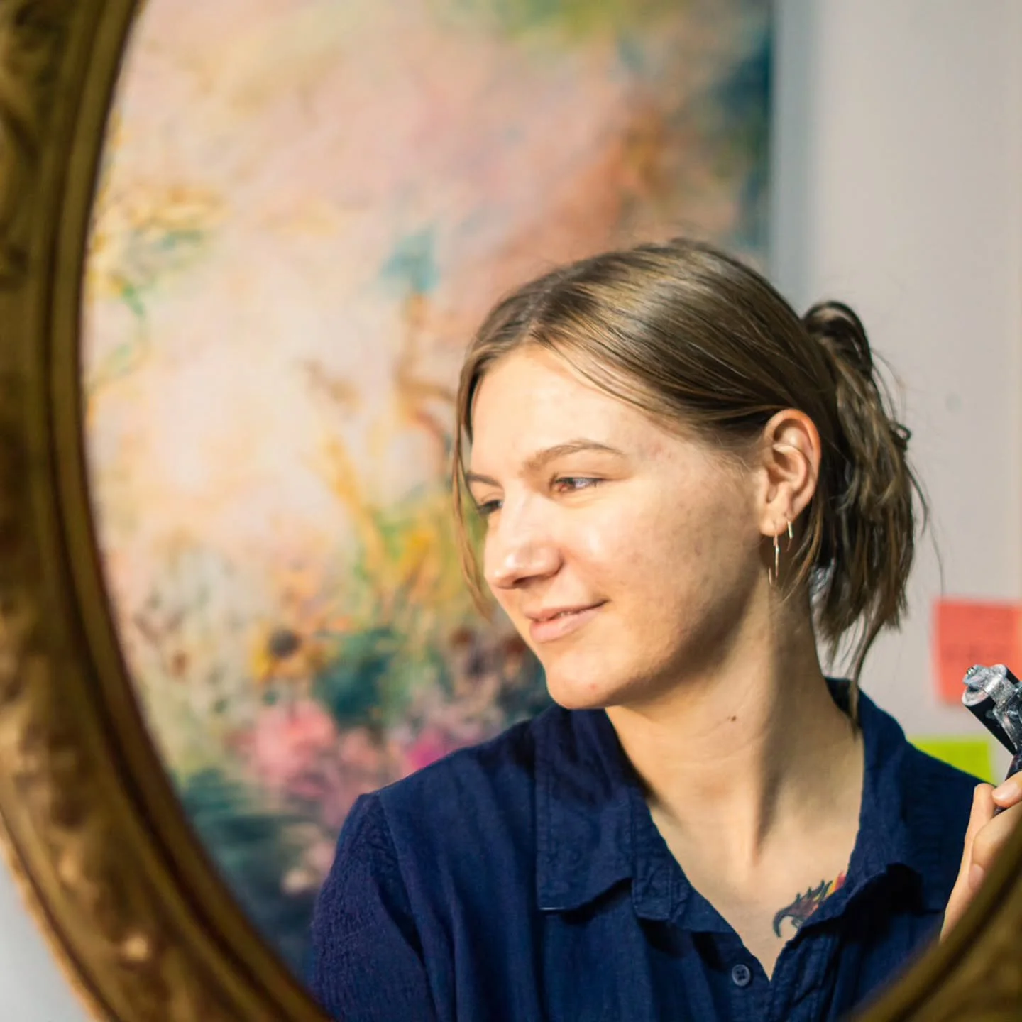 With all of the new faces here, I thought this would be the perfect time to introduce myself. 🙂

I'm Jamie, an artist who creates expressive, color-rich paintings. My work is inspired to trust the  creative process, embrace imperfection, and allow e