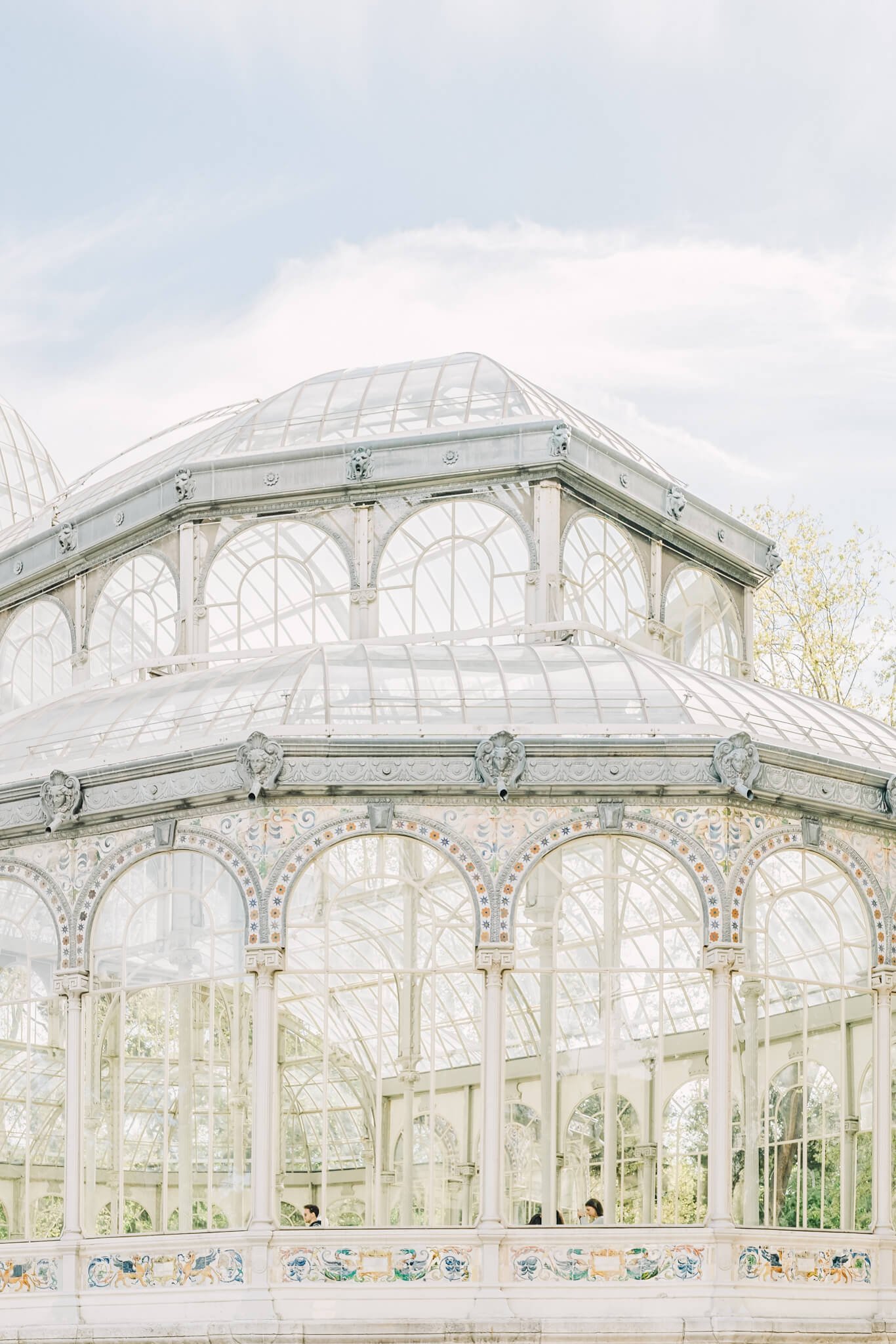 Palacio de Cristal Buen Retiro Park Madrid Spain.