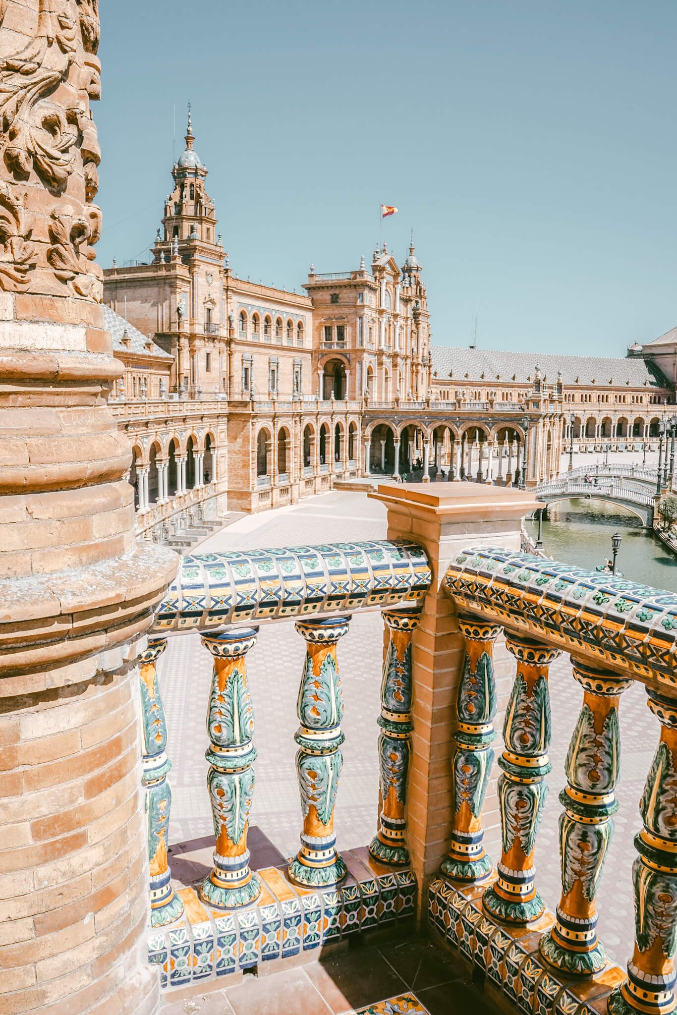 Plaza de Espana in Seville Spain.