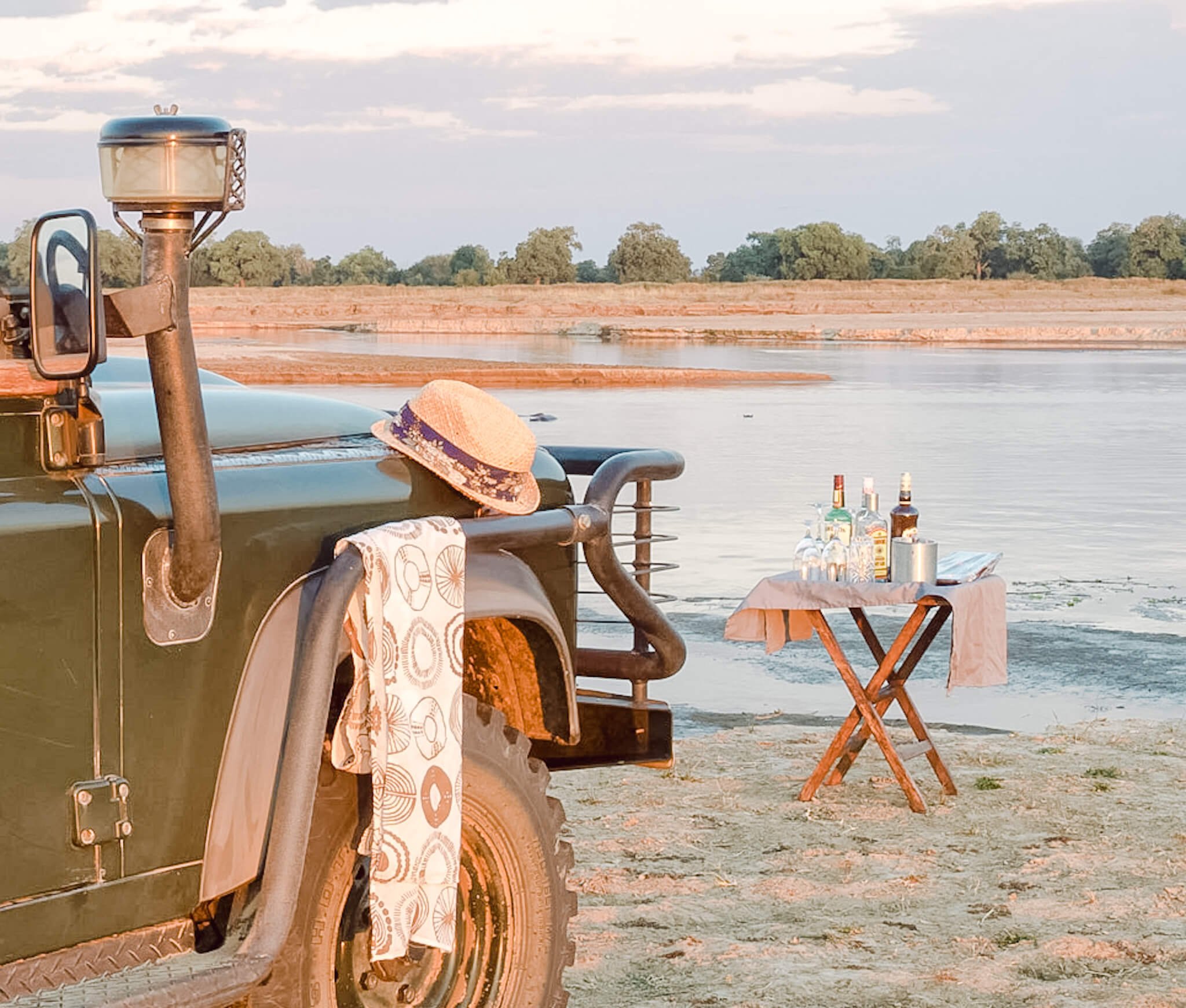 Safari sundowner gin and tonic.