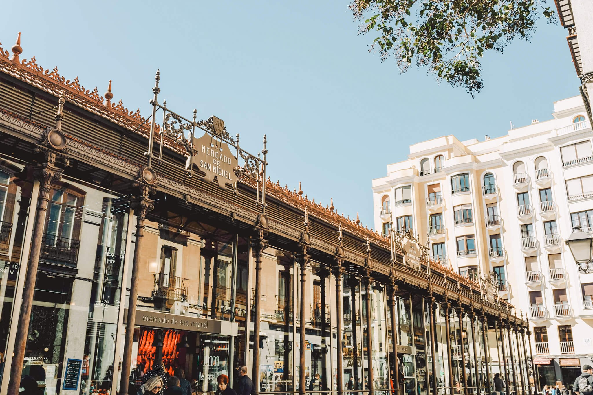 Mercado de San Miguel market Madrid Spain.