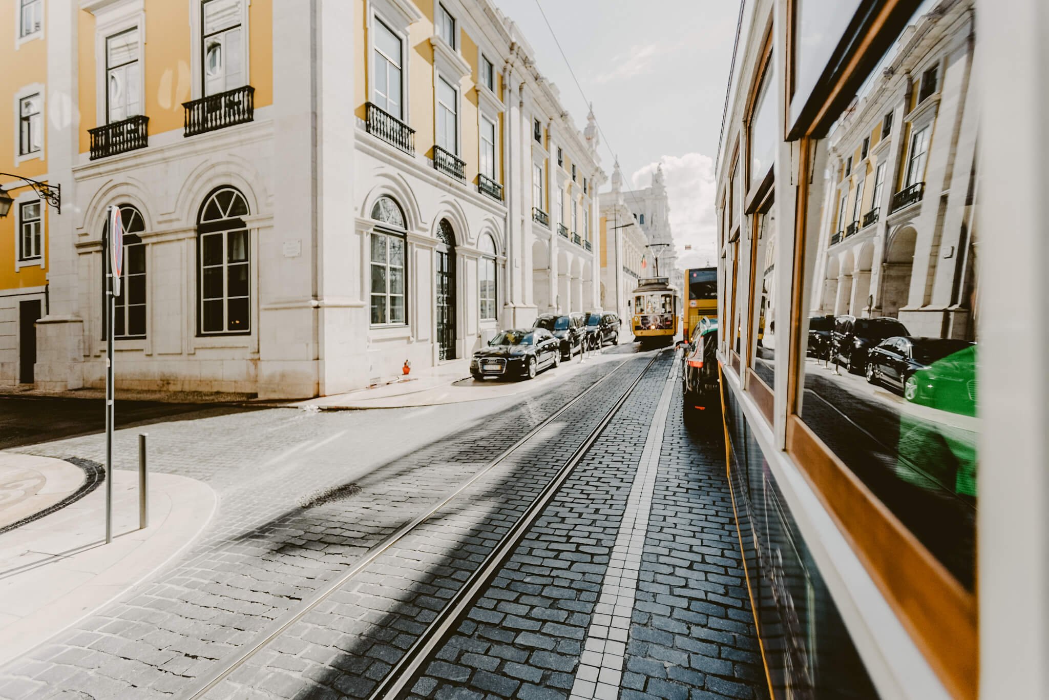 Portugal Lisbon yellow Tram 28.