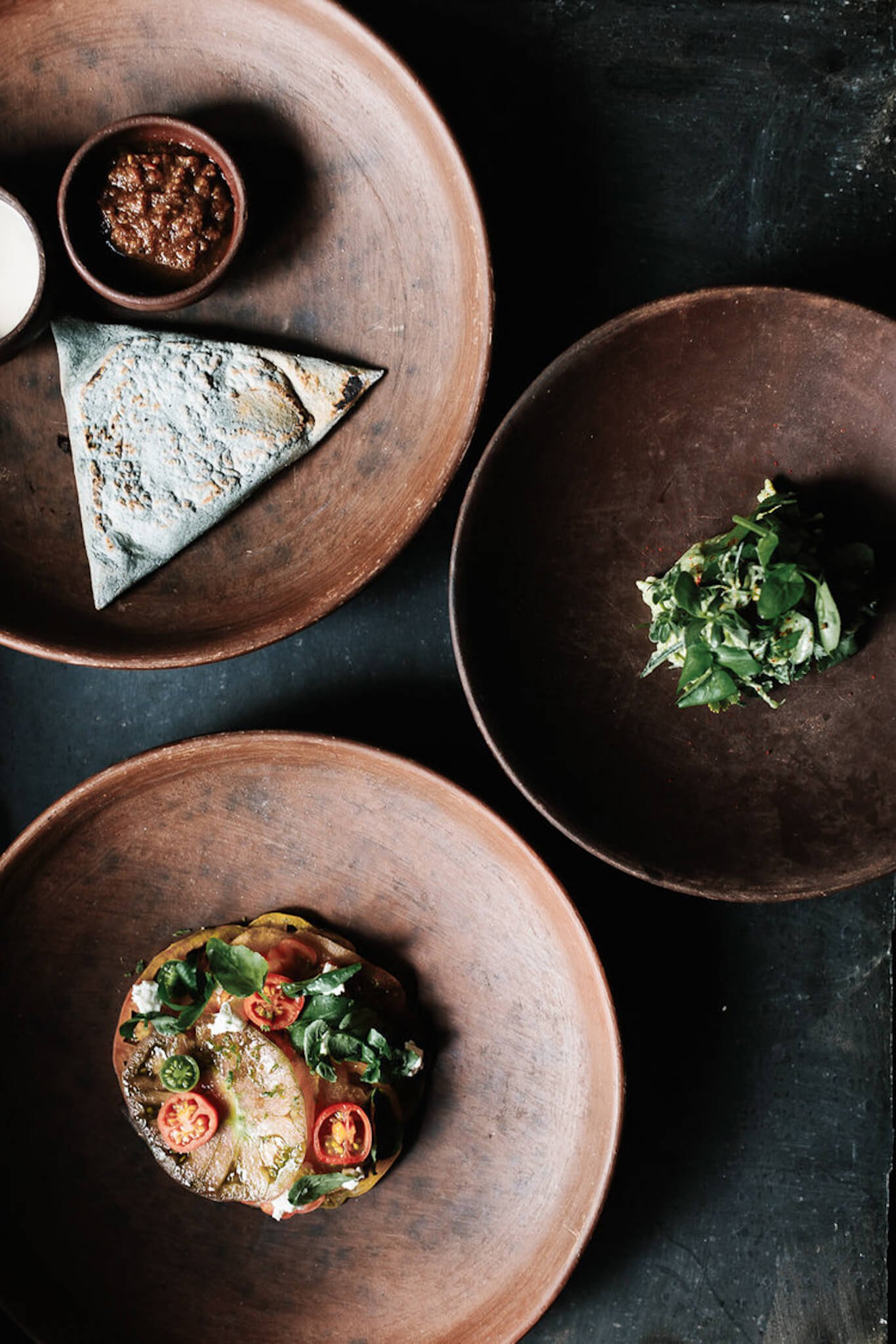 Oaxacan cuisine local dishes.