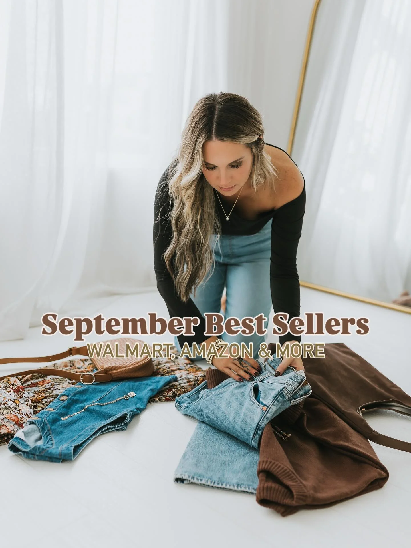 Starting off the new month with a look back at Septembers {BEST SELLERS} from super cute sets from Amazon, to the best outfits from Walmart and all the accessories in between! Thank you for loving on my page and supporting me by shopping my links eve