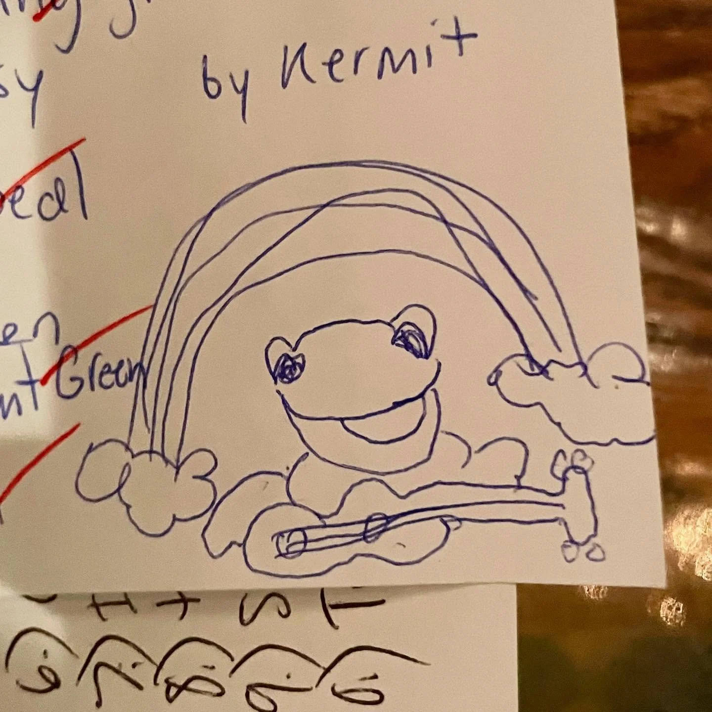 Artist Spotlight 🧑&zwj;🎨

Guthries Trivia Player
&ldquo;Froggy Connection&rdquo;, 2025
Ballpoint pen on answer sheet
Gift to Windy City Trivia

#windycitytrivia #guthriestavern #artwork #chicagoartist #trivia #chicago #chicagotrivia #bartrivia #pub