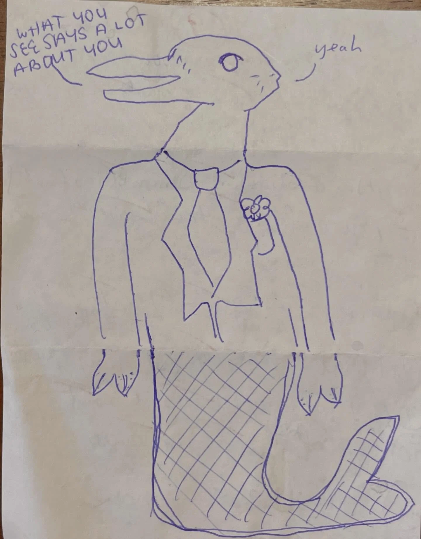 Artist Spotlight 🧑&zwj;🎨

Guthries Trivia Player
&ldquo;Trivial Psychology&rdquo;, 2026
Ballpoint pen on answer sheet
Gift to Windy City Trivia

#windycitytrivia #guthriestavern #artwork #chicagoartist #trivia