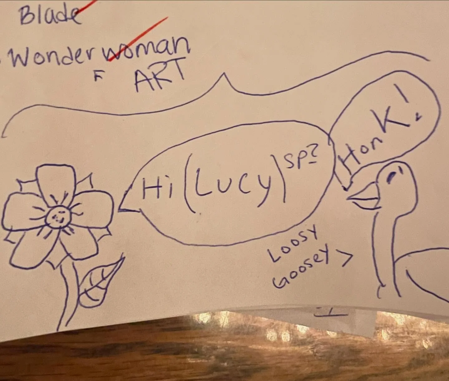 Artist Spotlight 🧑&zwj;🎨

Guthries Trivia Player
&ldquo;The Goose is Luce&rdquo;, 2026
Ballpoint pen on answer sheet
Gift to Windy City Trivia

#windycitytrivia #guthriestavern #artwork #chicagoartist #trivia